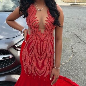 RED prom dress